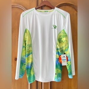 NWT Mojo Sportswear Medium Shirt UV UPF 50+ Surfing Boating Fishing Beach Mens